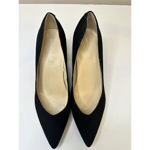 Marc Fisher Women's Black Velvet Pointed Toe Heels Size 6 New Elegant Dress Pump